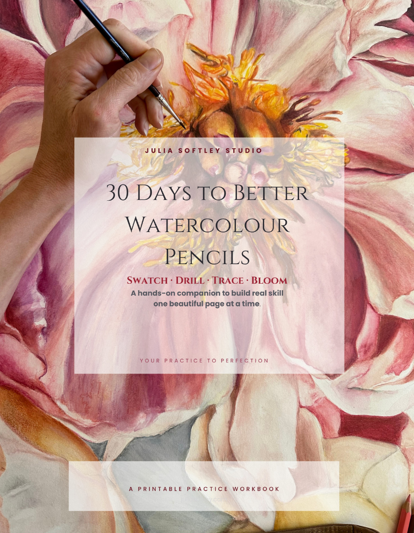 30 Days to better Watercolour Pencil - Practice pack & guidebook.